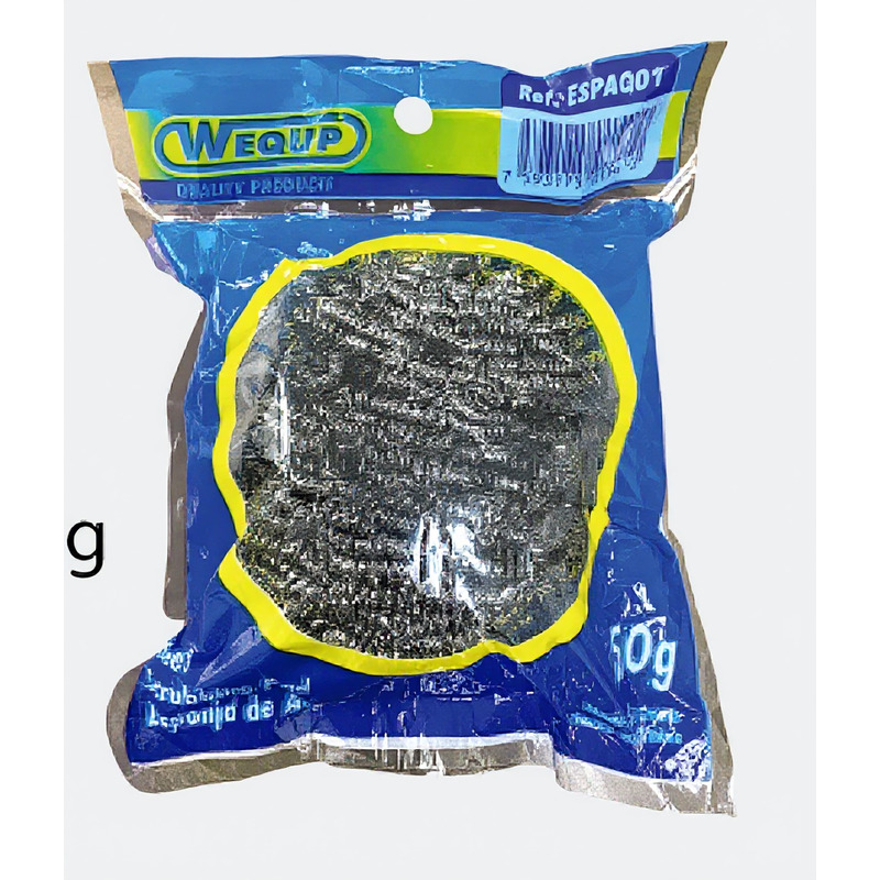 BOLA DE ALAMBRE DE ACERO PARA LIMPIEZA 50 GRAMOS WEQUP Ferreteria