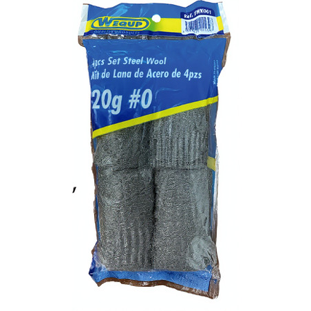 LANA DE ACERO NO.0 DE 20 GRAMOS WEQUP Ferreteria