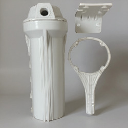 FILTRO DESBARRADOR DE AGUA DE 10 PULGADAS CON ROSCA DE 1/2 PULGADAS BLANCO WEQUP