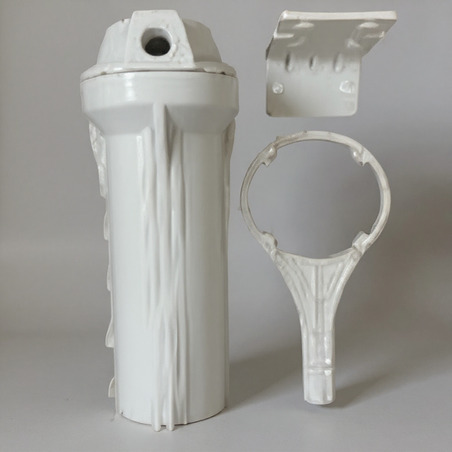 FILTRO DESBARRADOR DE AGUA DE 10 PULGADAS CON ROSCA DE 1/2 PULGADAS BLANCO WEQUP