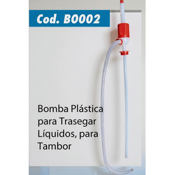 BOMBA PLÁSTICA PARA TRASIEGO LÍQUIDOS TAMBOR WEQUP