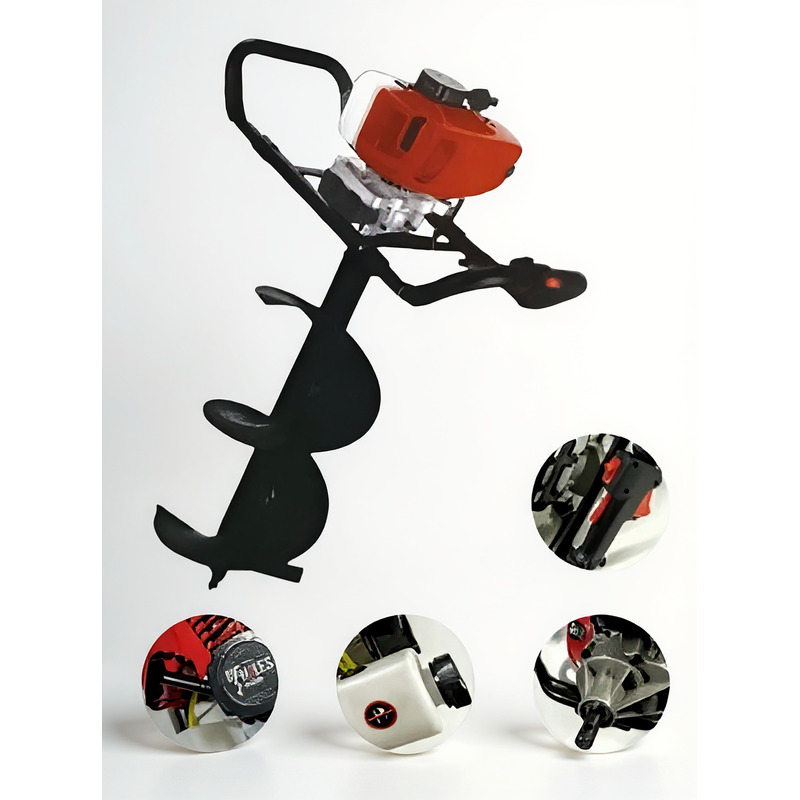 AHOYADORA POWERGROUND 58CC GASOLINA MARCA POWERGROUND Ferreteria