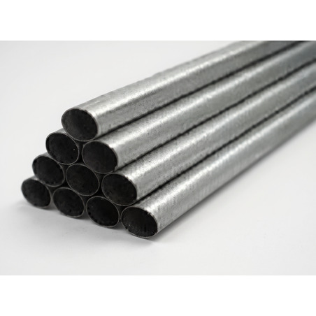 TUBO GALVANIZADO ISO DE 1/2 PULGADAS 2 MILÍMETROS 5.80 METROS LARGO SIN ROSCA WEQUP