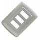 Tapa triple nasri para interruptor blanco FM Powers Ferreteria