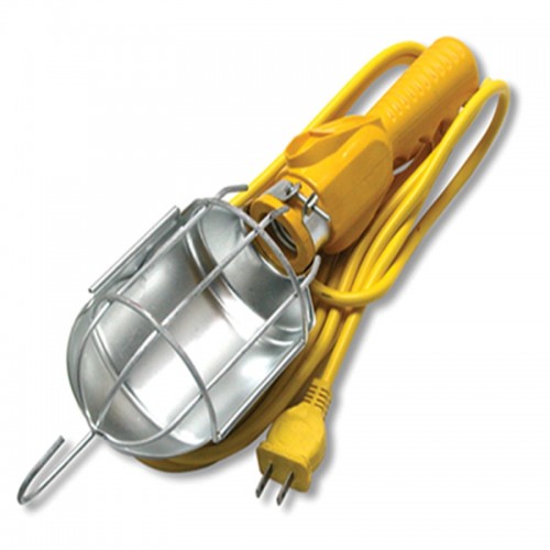 Lámpara auxiliar para mecánico 25 pies 7.5 mts 110-130V amarilla Ferreteria