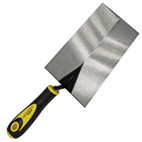 Cuchara Cuadrada Mango de Goma para Albañil Ferreteria