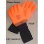 Guante pvc cavero color naranja puñete elástico de 6 acabado Ferreteria