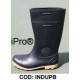 Bota PVC caña larga color negra forro interior 100% algodon Ferreteria