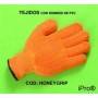 Guante tejido, nylon, amarillo, reversible, rombo pvc palma + dorso Ferreteria