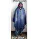 Impermeable tipo poncho PVC 0,10 milímetro ISO-marina Eco Ligero, color azul