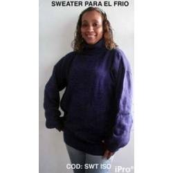 Sweater cuello tortuga en lana ALPACA, anti frio Ferreteria