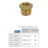 Conexion Bronce Bushing Macho/Hembra 3/8 x 1/8 Pulgada Ferreteria