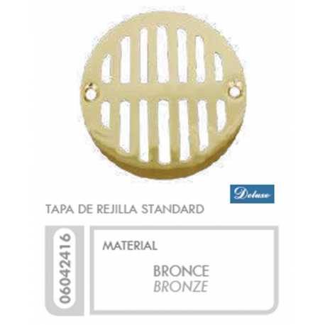 Tapa Rejilla Standard Bronce Ferreteria