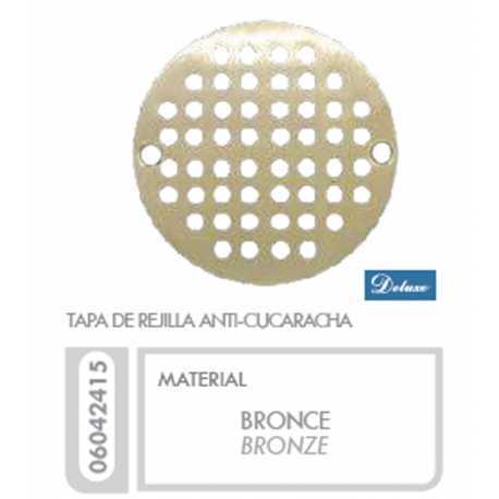 Tapa Rejilla Anticucaracha Bronce Ferreteria