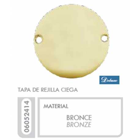 Tapa Rejilla Ciega Bronce Ferreteria