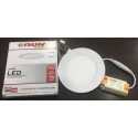 Lampara Panel Led Empotrable Redondo (120mm) 9W. 
